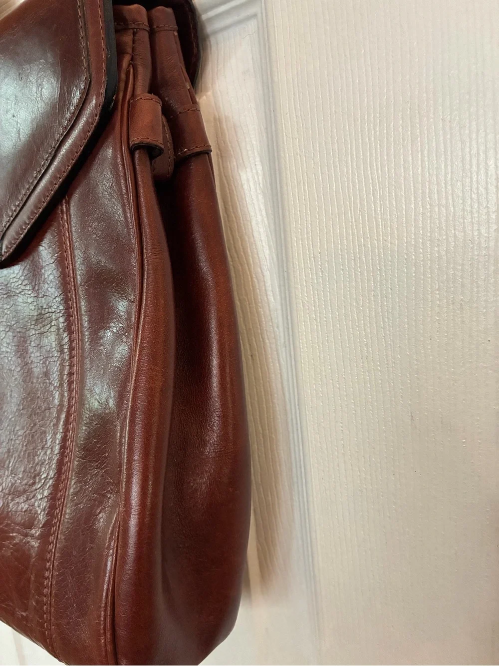 Leder Land structured brown